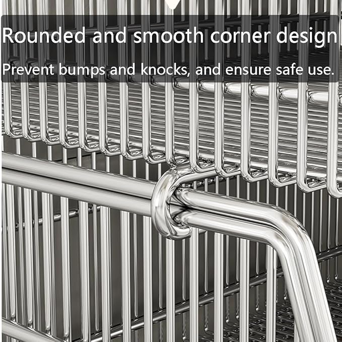 zktoermn Metal Basket Organizer Open Storage Shelves with Wheels Space-Saving Store Organization Shelf for Grocery Stores Supermarkets Bakery(50x29x90cm)
