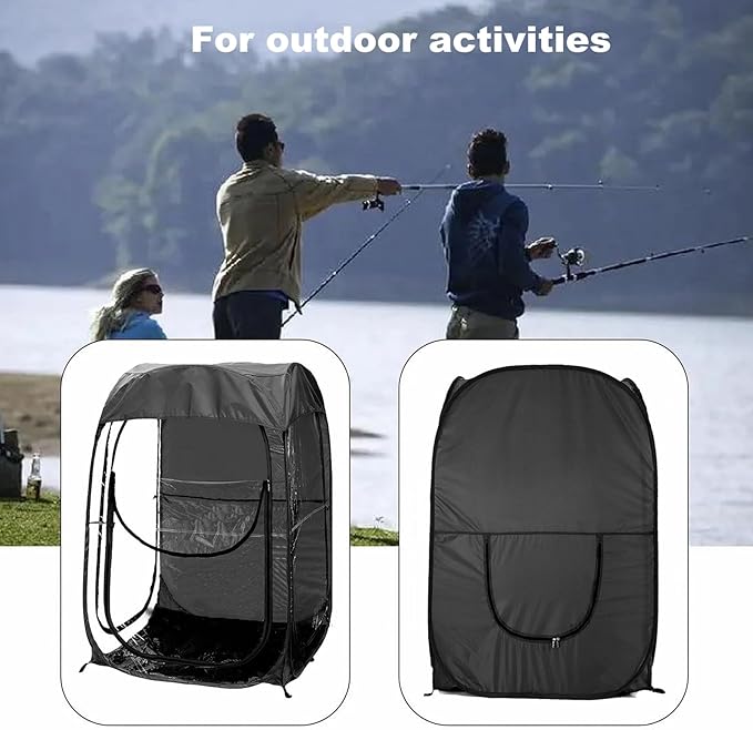 Anwick Sports Tent pop Up Shelter 59 Portable Weather Pod 1 Person for Fishing Camping Outdoor Events