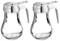 OCS Parts Syrup Dispenser with Lid and Dispensing Thumb Lever | Commercial Grade Liquid Dispensers for Home and Commercial Kitchens (2 6 OZ)
