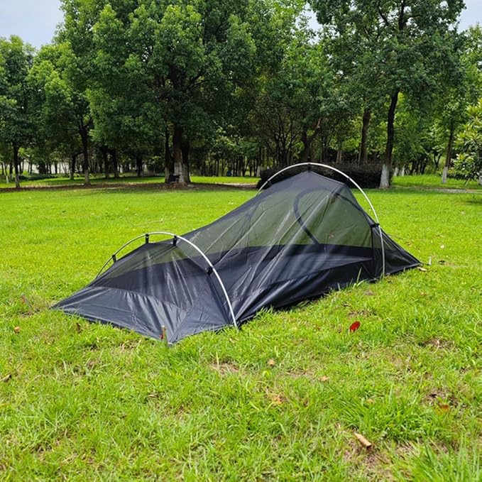 Mesh Backpacking Tent Trekking Pole Tent1 Person Aluminum Pole Camping TentOutdoor Net