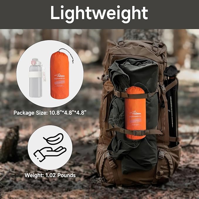 Inflatable Sleeping Pad for Camping Ultralight Sleeping Mat for Backpacking Hiking Hammock Sleeping Pad Pairs Hammocks