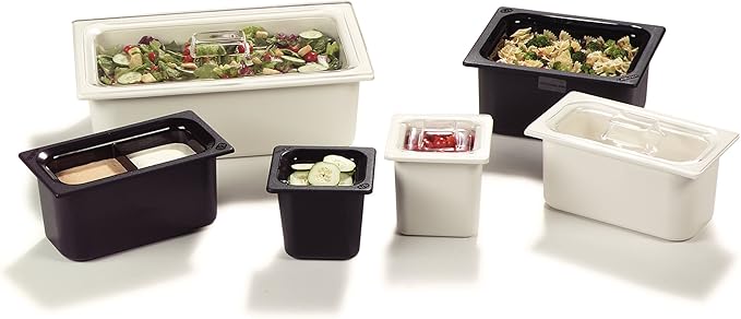 Carlisle FoodService Products CM110103 Coldmaster Insulated Food Pan 1/2 Size 6 quart Black