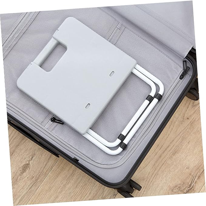 Yardwe Portable Folding Stool Lightweight Collapsible Chair for Camping Fishing and Outdoor Activities Heightened Design Easy to Carry Grey