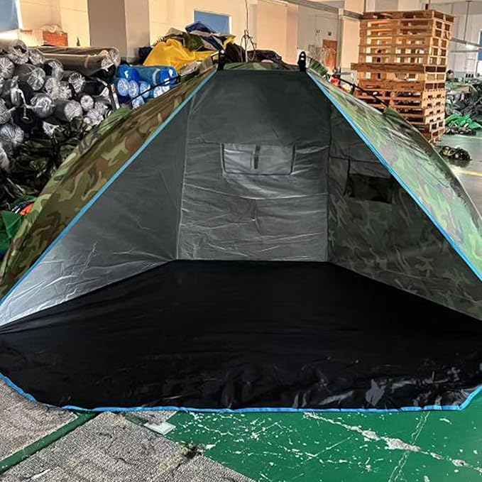 Beach Tent Sun Shelter – Fishing Tent with Nails 220x120x120cm Camping Shelter | Portable Sun Protection with Carrying Bag for Travel Hiking Festival Garden &amp Outdoor Use