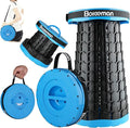 Boreeman 2026 Upgraded Collapsible Stool Lightweight Yet Sturdy with Load Capacity 800lbs Portable Folding Stool for Camping Fishing Hiking BBQ (Blue)