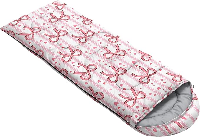 QOOMO Camping Sleeping Bags3 Season Warm &amp Cool WeatherLightweightWaterproof Sleeping Bags for Adults &amp KidsTravelingand OutdoorsCamping Gear Equipment