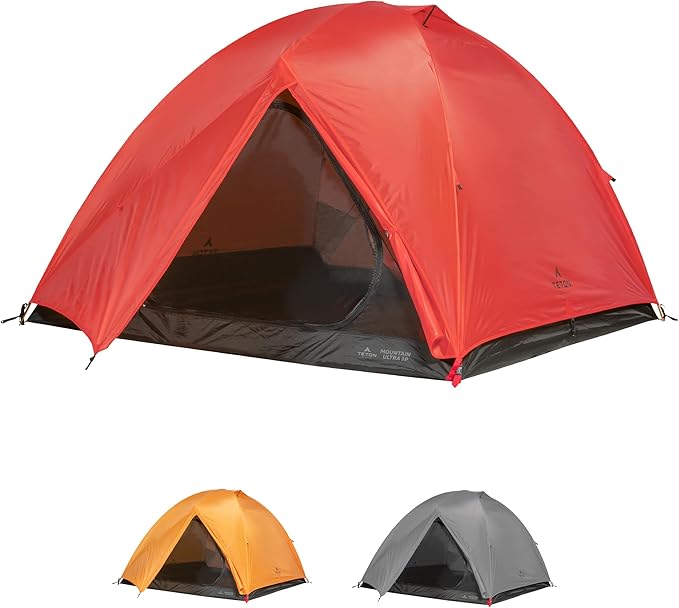 Teton Sports Mountain Ultra Tents 1-4 Person Backpacking Tent Lightweight Perfect for Camping Hiking and Backpacking – Waterproof and Built to Last