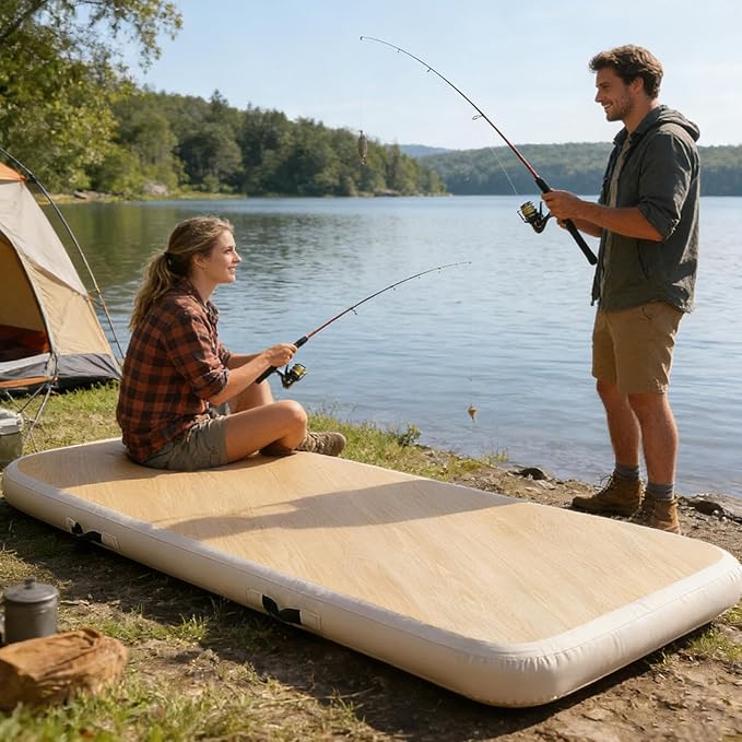 Genérico Inflatable Air Mattress for Camping Inflatable Sleeping Pad – Comfortable Air Mattress for Outdoor Adventures Camping Travel Backpacking Home Picnics and Hiking