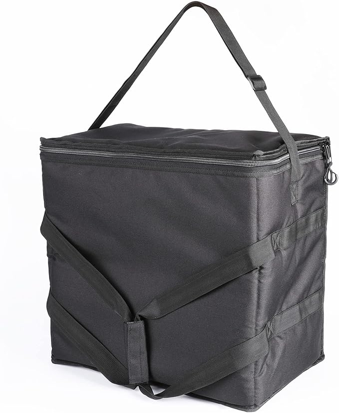 Insulated Heated Delivery Bag with Handle - Portable Microwave Food Warmer Collapsable Grocery Boxes - Picnic Lunch Pizza Container for Food Transport