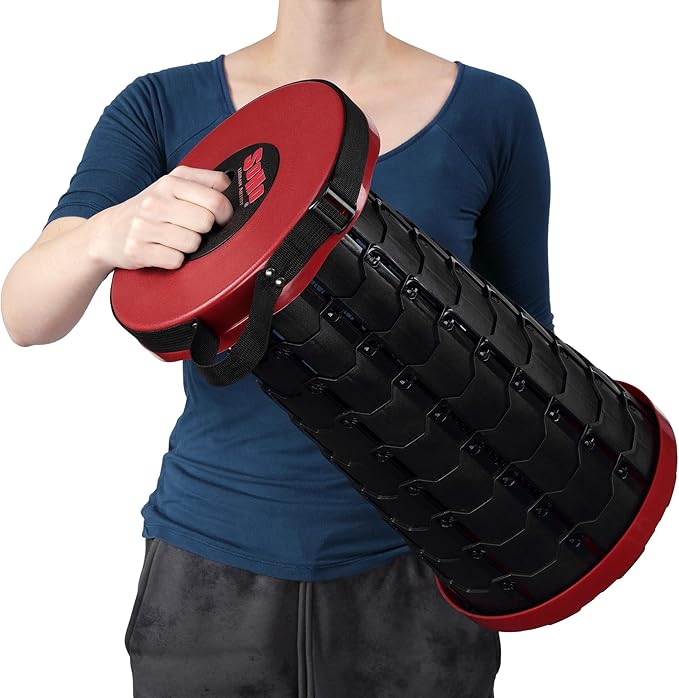 Soho Urban Artist Collapsible Telescoping Stool with Upgraded Thick Cushion - Lightweight 2.46 lbs Pop Up Stool Adjustable Seat Height 2.6'' to 17.6'' Portable with Non-Slip Base &amp Shoulder Stra
