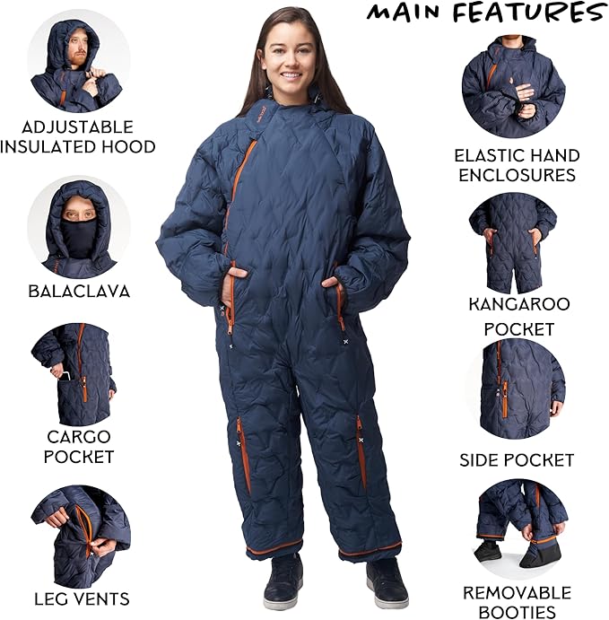 Selk'bag SWYTCH Pro Wearable Sleeping Bag &amp Jacket | 2-in-1 Convertible Suit Extra Insulated Water-Resistant 20°F for Winter Camping Snow Trips RV Travel &amp Outdoor Lounging