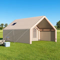 SPECRAFT Canvas Bell Yurt Tents &amp Inflatable Tent for Camping Waterproof Glamping Tent with Stove Jack Breathable Mesh Snowproofing Spacious 4-Season Family Shelter for Outdoor Camping Partie