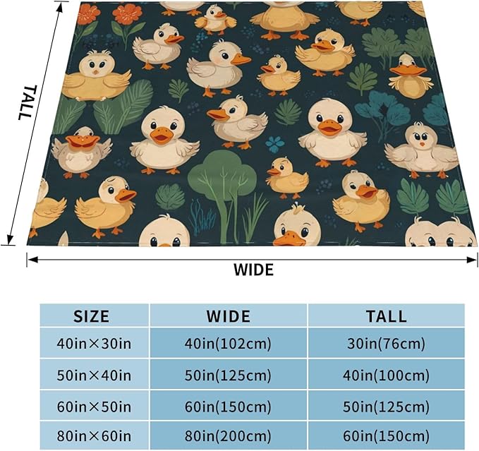 Cute Cartoon Bunny 50x40 Printed Soft Fleece Blanket for Sofa Bed and Camping - Cozy Blanket for Travel Picnics Nighttime Use
