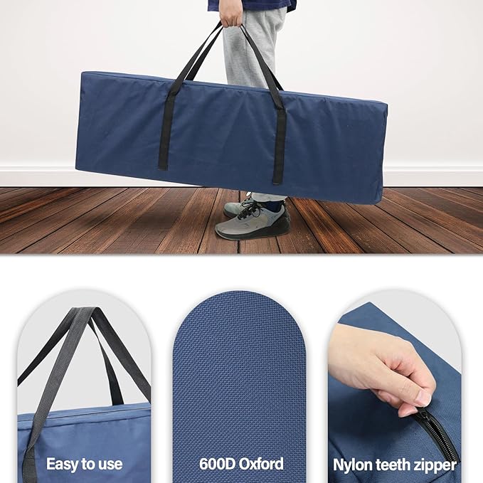 BDL Double Camping Chair Replacement Bag 40 Inch Extra Large Zippered Cot Bag for Travel Camping Sports Equipment Storage - 2 Pack