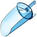 San Jamar SI9500 Polycarbonate Saf-T-Scoop Only 64oz to 86oz for Ice Machine Blue