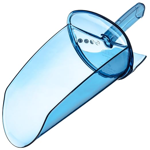 San Jamar SI9500 Polycarbonate Saf-T-Scoop Only 64oz to 86oz for Ice Machine Blue