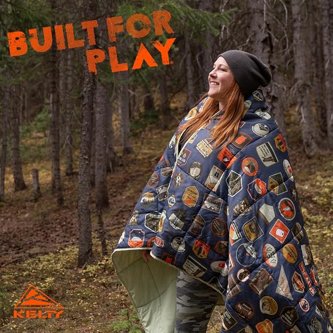 Kelty | Bestie Blanket Patches - Fun and Functional Large 1P Blanket - Twin