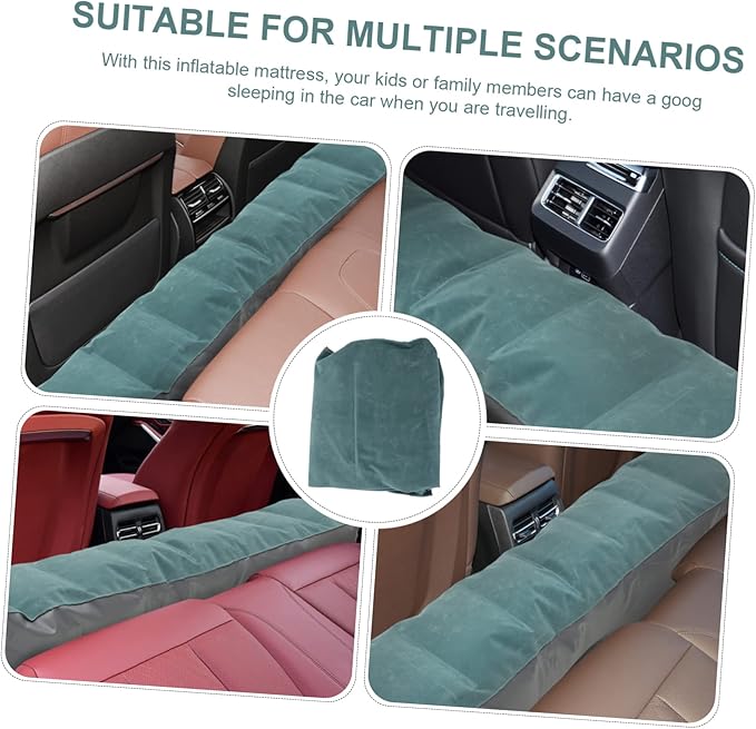 VOSAREA Inflatable Car Travel Mattress Lightweight Rear Air Bed Durable Portable Camping Travel Bed for Car Models Comfortable Backseat Sleeping Pad Random Color