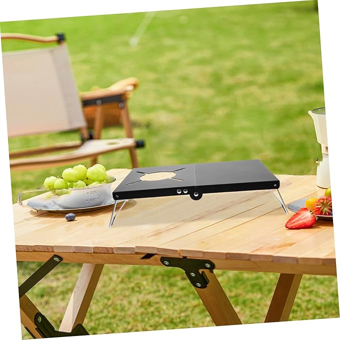 BESPORTBLE Camping Table Adjustable for Outdoor Grill BBQ Side Table for Garden Patio and Use