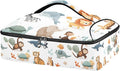 Casserole Carrier Likable AnimalsInsulated Casserole Carrier for Hot or Cold Food Thermal Lunch Tote for Potluck Parties Picnic Beach Fits 9 x 13 Inches Baking Dish