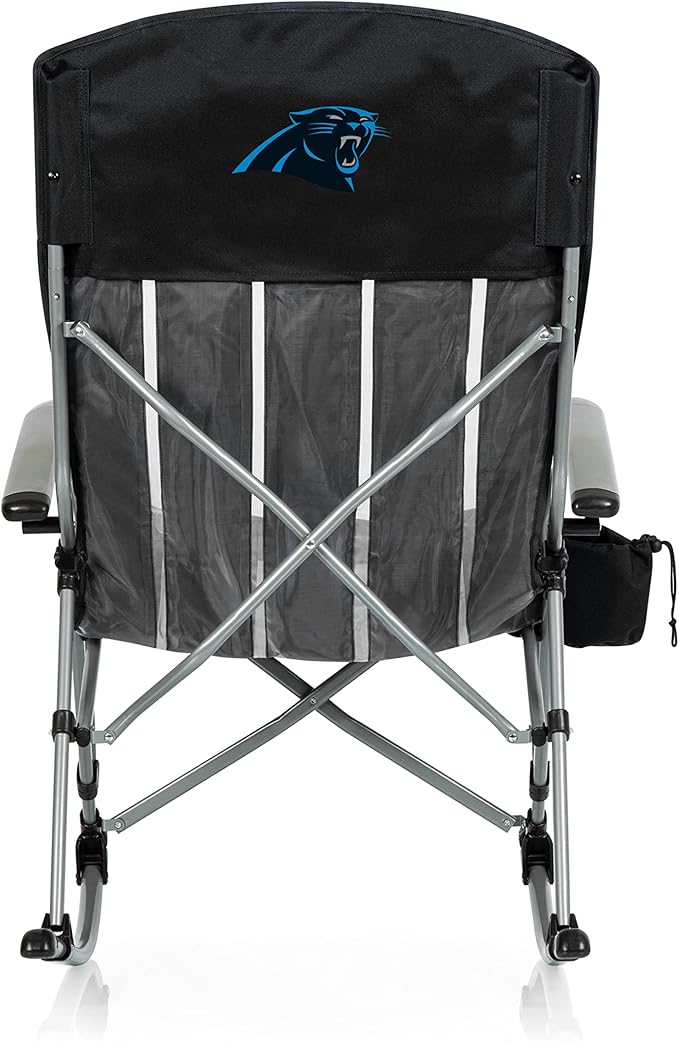 Picnic TIME NFL Unisex-Adult NFL Outdoor Rocking Camp Chair XL Heavy Duty Camping Chair for Adults