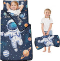 Toddler Sleeping Bag with Blanket &amp Pillow – Personalized Roll-Up Nap Mat with Custom Name for Kids