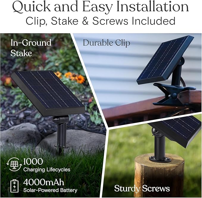 Brightech Ambience Pro 27 Ft Solar Powered Outdoor String Lights - Commercial Grade Waterproof Patio Lights Withn Edison Globes Shatterproof LED String Lights for Patio - 1W Warm White 12 Bulbs
