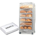 100 Pack Disposable Bun Pan Rack Covers 53x79 Clear Plastic Commercial Grade Food Safety Covers for Sheet Pans and Wire Racks