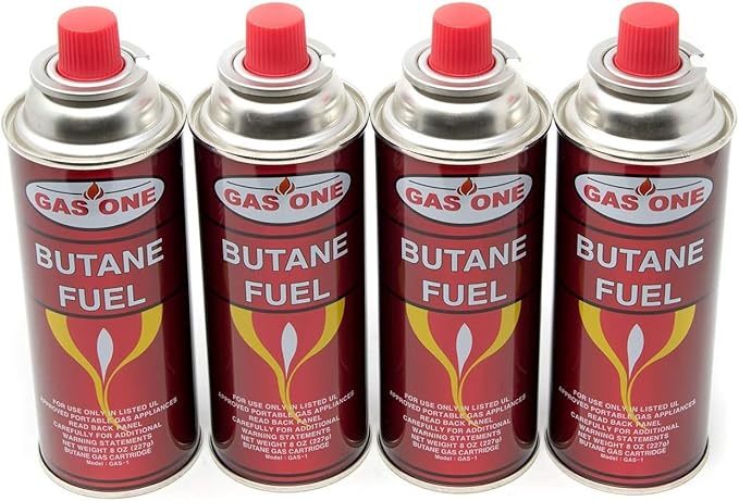 GasOne 15000 BTU Propane or Butane Stove Dual Fuel Stove Portable Camping Stove - Patented - with Carrying Case Great for Emergency Preparedness Kit