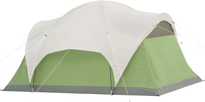 Coleman Montana Camping Tent 6/8 Person Family Tent with Included Rainfly Carry Bag and Spacious Interior Fits Multiple Queen Airbeds and Sets Up in 15 Minutes