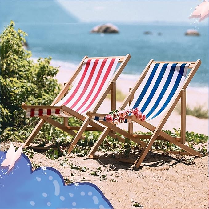Camping Beach Portable Chairs for AdultsPortable Recliners Poolside Outdoor Yard BeachLightweight Collapsible Portable ChairPerfect for CampHikingRockingPicnic