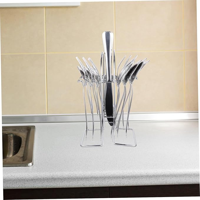 Ciieeo Portable Stainless Steel Cutlery Utensil Kitchen Utensil for Camping Hiking Picnic Easy to Clean Dishwasher Safe