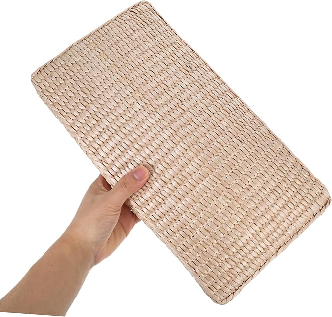 Healifty Cooling Straw Woven Sleeping Pillow for Sweat Steam Rooms Neck Support for Comfortable Sleep Handmade Design for Health and Wellness