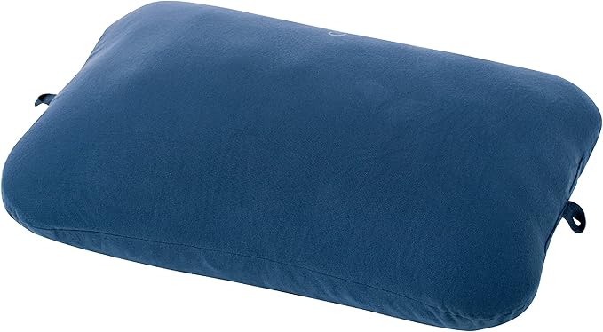 Exped Trailhead Pillow - Large Plush Memory Foam Travel &amp Camping Pillow Navy