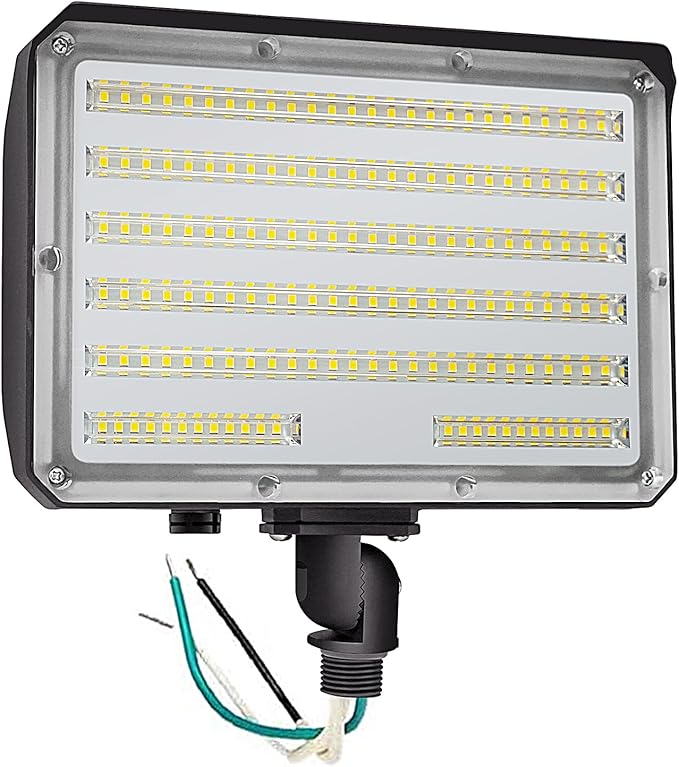 100W Outdoor LED Flood LightAC100-277V 14000Lumens 5000K IP65 Waterproof Knuckle Mount Floodlight for Yard GardenETL Listed