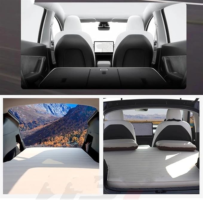 SUV Inflatable Mattress Self-Inflating Travel Mattress Car Camping Sleeping Pad Composite Fiber Inflatable Mattress Outdoor Car Seat Cushion