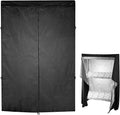 QWORK High Density Waterproof/Dustproof Storage Shelf Cover Fits Racks 48L x 18D x 72H - 1 Pack (Black)