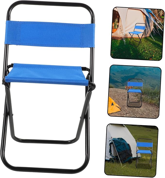 Camping Chairs for Adults Portable Folding Stool Lightweight Outdoor Small for Picnic Barbecue Sturdy Construction