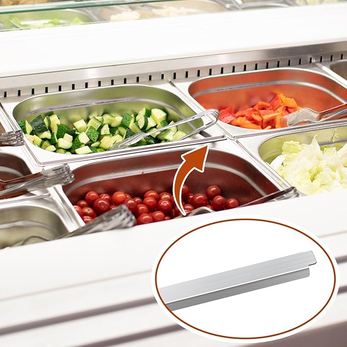 8 Pack 12 Inch Stainless Steel Adapter Bar Table Adapter Bar Cooler Divider for Hotel Restaurant Kitchen Catering Home Commercial Food Service Accessories