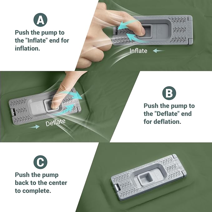 Elegear CumbreX™ Self Inflating Sleeping Pad Built-in Electric Pump 3.15 Ultra-Thick Memory Foam Camping Mattress Pad with Pillow Double Sleeping Pad for Camping R-Value 9.5 Foam Camp Pad - Full