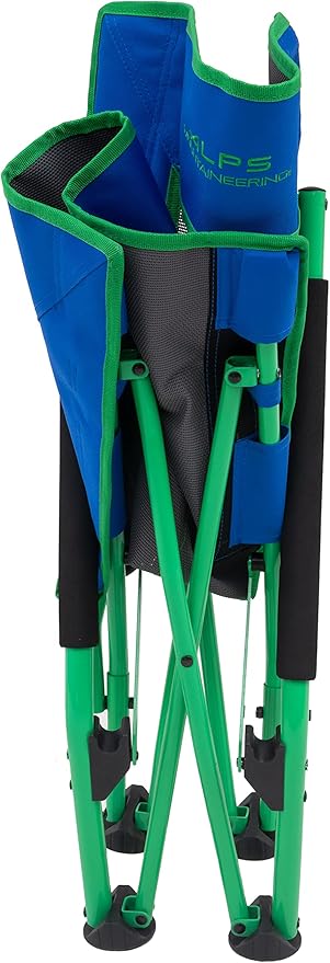 ALPS Mountaineering Rendezvous Low Camping Chairs for Adults with Arms Cool Mesh Center Powder Coated Steel Frame Compact Folding Design and Carry Bag