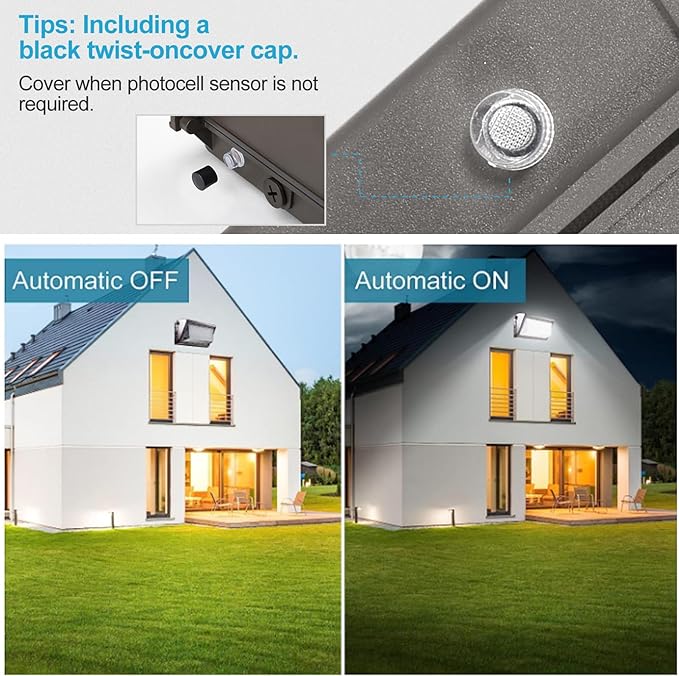 Lightdot 6Pack 150W LED Wall Pack Lights 100-277v Dusk to Dawn with Photocell 22500Lm 5000K Daylight IP65 Outdoor Security Lighting for WarehouseBuildingYardFactoryGarage ETL(Height:10~20ft)