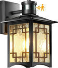 Dusk to Dawn Motion Sensor Light Outdoor Light Fixture Aluminum Wall Sconce Lighting Front Porch Light Exterior Lights for House Patio Outside Lights Wall Mount Anti-Rust Lantern