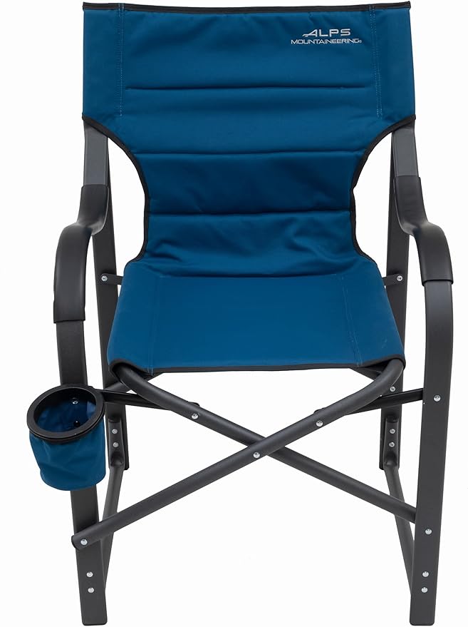 ALPS Mountaineering Camp Chairs for Adults - Comfortable Padded Polyester Fabric Over Sturdy Wide Aluminum/Steel Frame with Tall Back Folds Flat