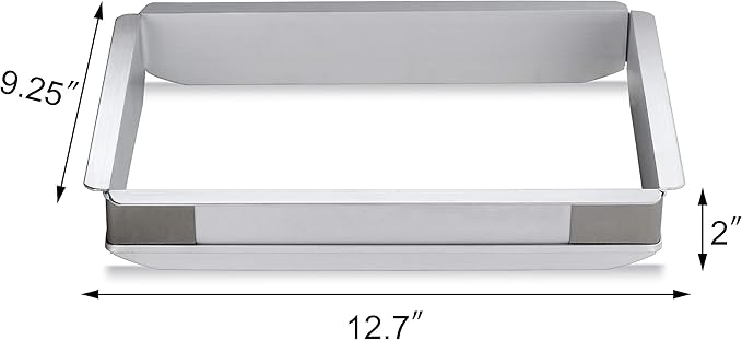 New Star Foodservice 42597 Aluminum Sheet Bun Pan Extender 9 x 13 inch (Quarter Size)