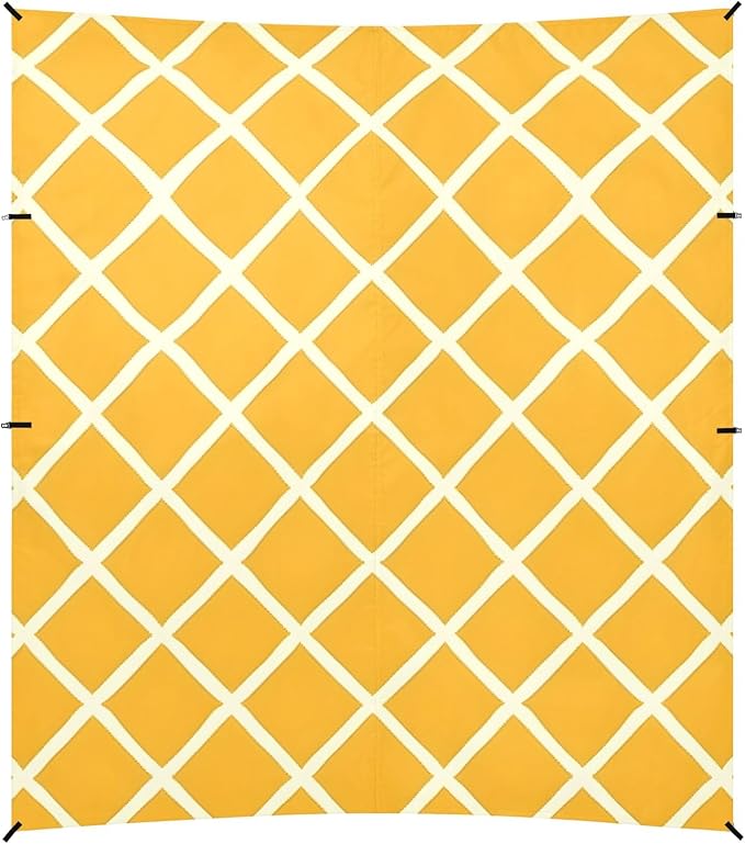 Yellow Background Camping Sun Shelter Beach Tent Portable Beach Sun Shade Outdoor Canopy for Camping Trips Fishing Picnic