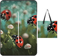 Zipper Ladybug Landscape Style Picnic Mat Suitable for Travel Camping Park Or Home Use