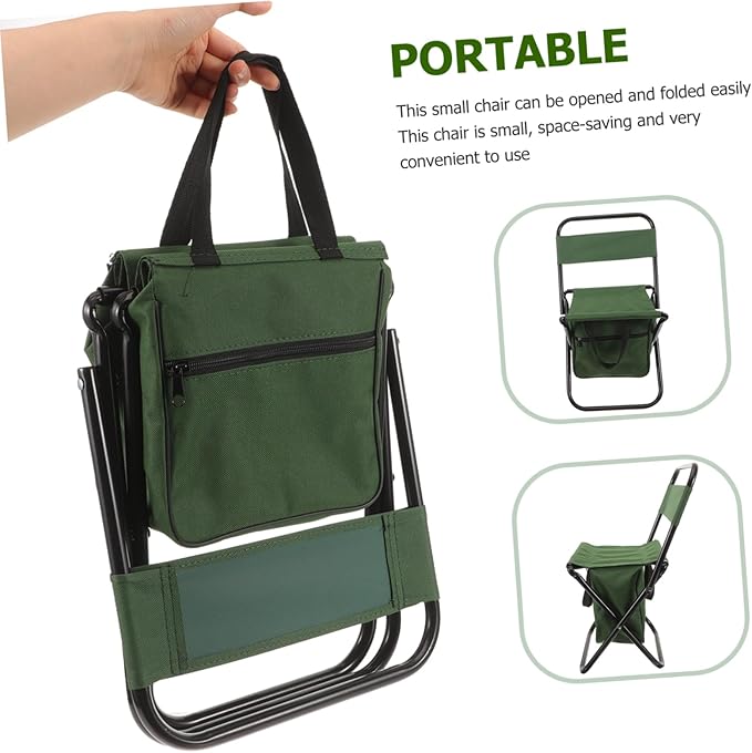 Comfortable Folding Chair Backrest Multi-Functional Portable Stool for Fishing Camping and Beach Use Lightweight Design for Outdoor Activities