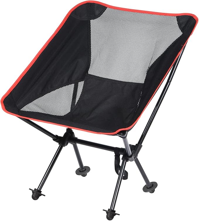 PATIKIL Camping Chair Foot 8 Pack 13mm Tubing Dia Detachable Anti-Slip Stool Feet Replacement for Hiking Outdoor Black