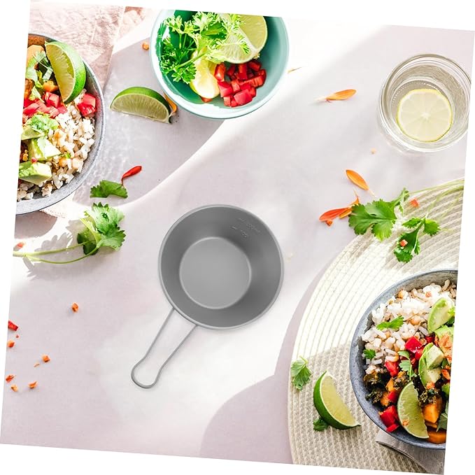 Unomor Portable Camping Bowl Titanium Outdoor Titanium Camping Bowl Camp Dishes for Hiking Picnic and Outdoor Dining